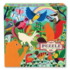 eeBoo Children's Puzzle - Busy Meadow (64 Piece)