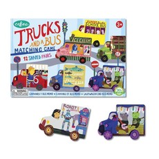 eeBoo Memory & Matching Game - Trucks & A Bus