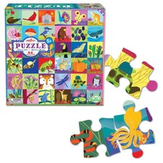 eeBoo Children's Puzzle - Portraits of Nature (64 Piece)