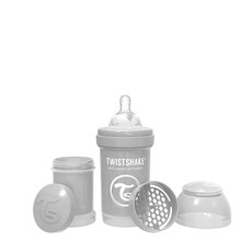 Twistshake Anti-Colic Bottle - Pastel Grey (180ml)