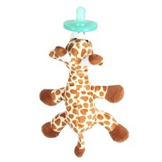 Lovey Pacifier And Teether Holder Comforter Soother - Giraffe