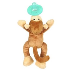 Lovey Pacifier And Teether Holder Comforter Soother - Monkey