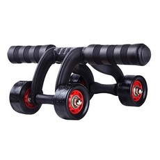 4-Wheel Ab Roller & Push Up Stand