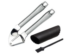 Garlic Press & Peeler Set with Tube Roller