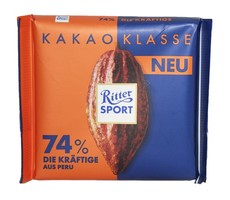 Ritter Sport 74% Intense Peru (Box of 12)