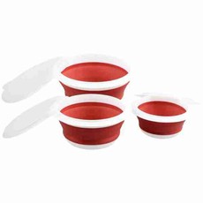 Storage Bowls-Set of 3-Red