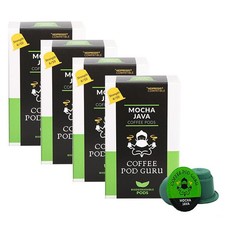 Coffee Pod Guru Mocha Java - Biodegradable Capsules for Nespresso - 40