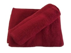 Bundle of Bath Sheet & Bath Towel Burgandy Red