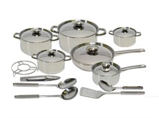 18 Piece Stainless Steel Cookware