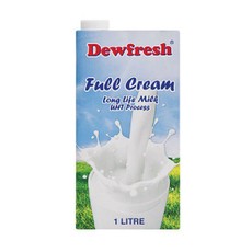 Dewfresh Full Cream Long Life Milk (6 x 1L)