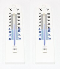 Home and Patio Wall Mount Thermometer (Twin Set)