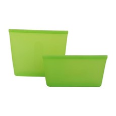 Silicone Sandwich & Snack Set - 2 Piece - Green