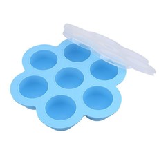 7 Grids Premium Silicone Egg Bites Mold - Blue