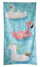 Bunty's Printed Beach Towel 90x180cms Flamingo