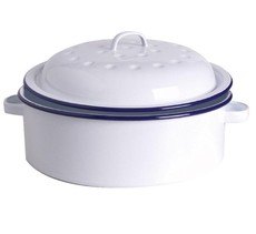 1st Grade Round Enamel Roaster - 20cm
