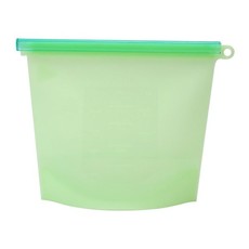 Silicone Storage Bags - 1500ml - Green (4 Pack)