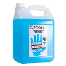 2 in 1 - Hand Sanitizer with Moisturizer - 4x 5 Litres Refill - 72% alcohol