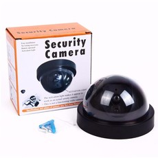 Realistic Looking Round Dummy Camera with Flashing Light