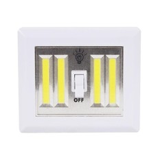 New Design 4 COB LED Night Light Switch Wall Lamp Battery Operated