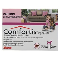 Comfortis Chewable Tablets for Dogs 2.3 - 4.5kg 6 Pack