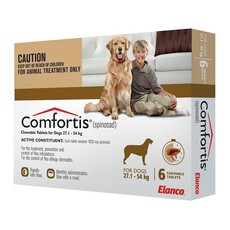 Comfortis Chewable Tablets for Dogs 27 - 54kg 6 Pack