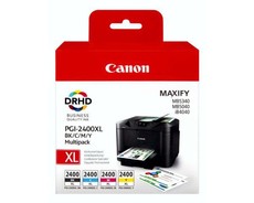 Canon Ink 2400XL Combo Pack Black/Cyan/Yellow/Magenta 2400 XL Multi Pack (OEM)