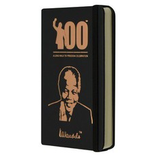 Mandela Notebooks: Centennial Gift Set A6 (Black with Rose Gold Foiling)