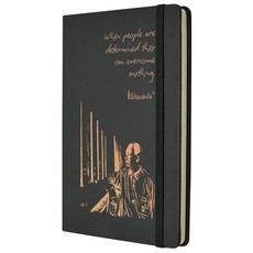 Mandela Notebooks: Determined A5 (Black )