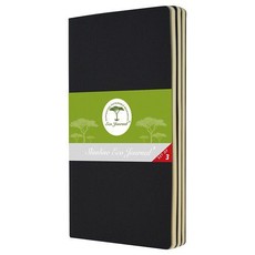 Black Slimline Eco Journal A5 Black - 3 Pack
