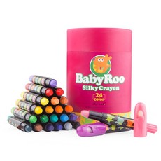 Jarmelo Baby Roo Silky Washable Crayons: 24 Crayons