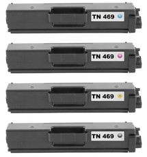 Brother TN469 / TN-469 Toner Cartridge Multipack (B/C/M/Y) - Compatible