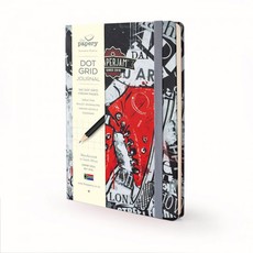 Designer Hardcover A5 Journal Dot Grid Pages - Red Sneakers