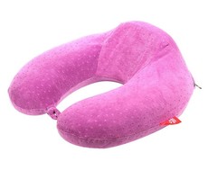 Luxury Memory Foam Travel Neck Pillow - Pink