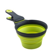 Collapsible Clip Scoop for Pets - Green