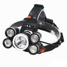 Five Light Source Zoom Head Lamp