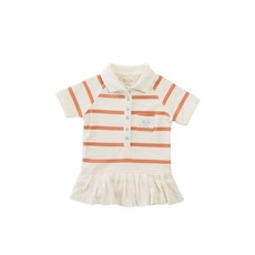 Parental Instinct Girls Striped Emily Dress - Tickelled & Egg Shell