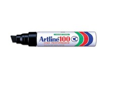 Artline EK100 Industrial Marker Chisel - Black (Single)