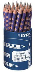 Lyra Groove 36 B Graphite Pencils