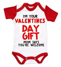 The Funky Shop - Baby Grow - Valentines, Mom Says You Are Welcome