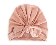 Baby Makia Girls Turban with Bow - Blush