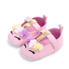 Cute Unicorn First Walker Baby Girl Shoes