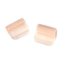 Ribbed Fabric Gel Tube Sleeves Cap Cover for Blister Corns - 1 Pair