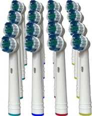 Gretmol Replacement Heads For Oral B Precision Clean Toothbrush - 16 Pack