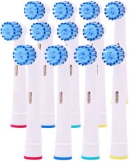 Gretmol Replacement Heads For Oral B Sensitive Teeth Toothbrush - 12 Pack