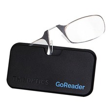 GoReader by ThinOptics Reading Glasses - Black (+2,00 Strength)