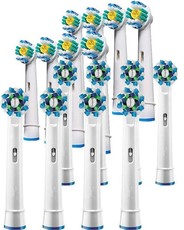 Gretmol Toothbrush Heads For Oral B Cross Action & Pro White - 16 Pack