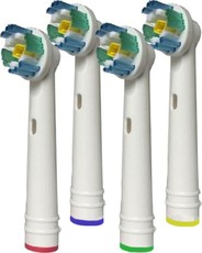 Gretmol Replacement Heads For Oral B Pro White Colorful Toothbrush - 4 Pack