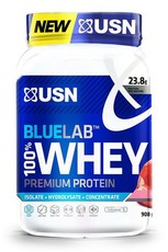 USN Blue Lab 100% Premium Whey Protein Strawberry - 908g