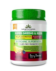 Natures Nutrition Super Greens & Reds with Protein - Berry Banana