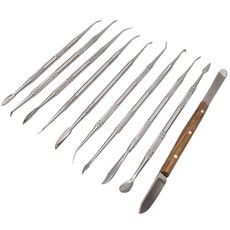 Professional Stainless Steel Dental Tools Kit - 10 Piece